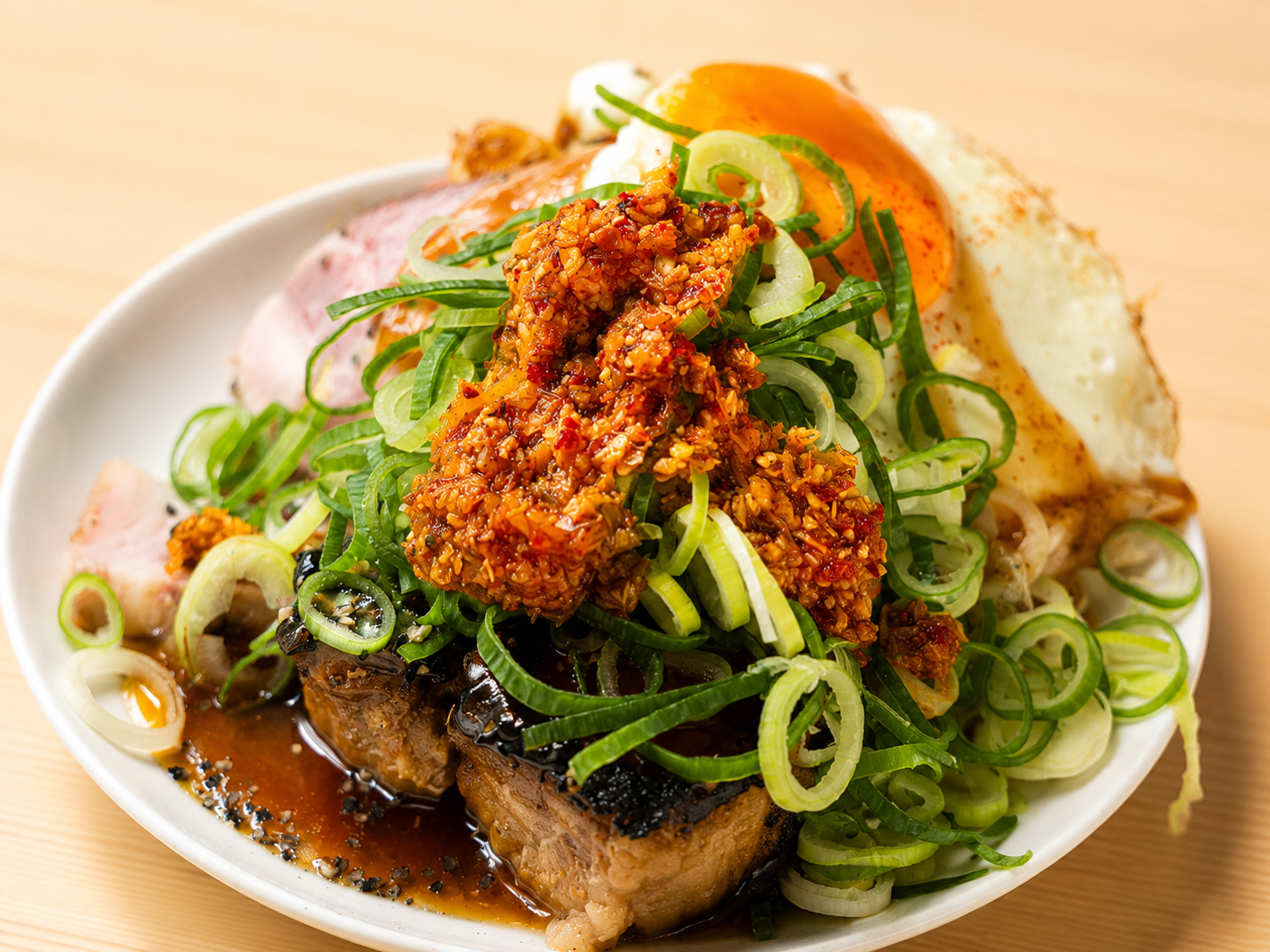 ネギラー油チャーシューエッグ定食(期間限定)